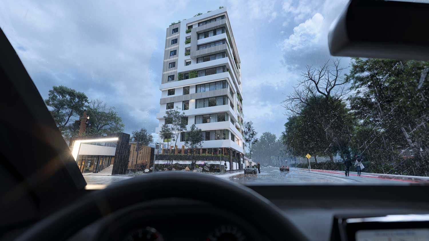 کریم اباد نما از داخل ماشین